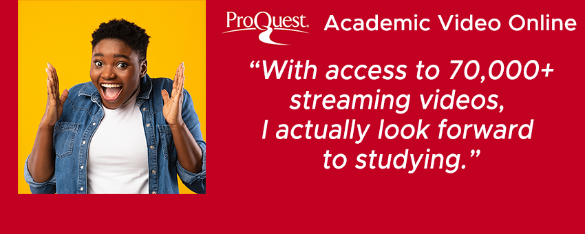 You can view Academic Video Online here