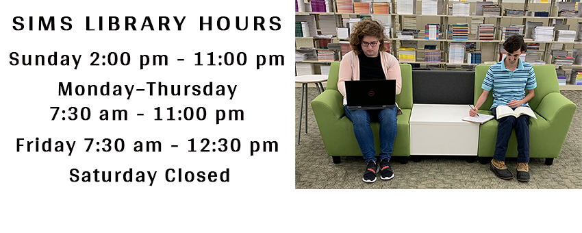 You can also view our Fall semester hours here