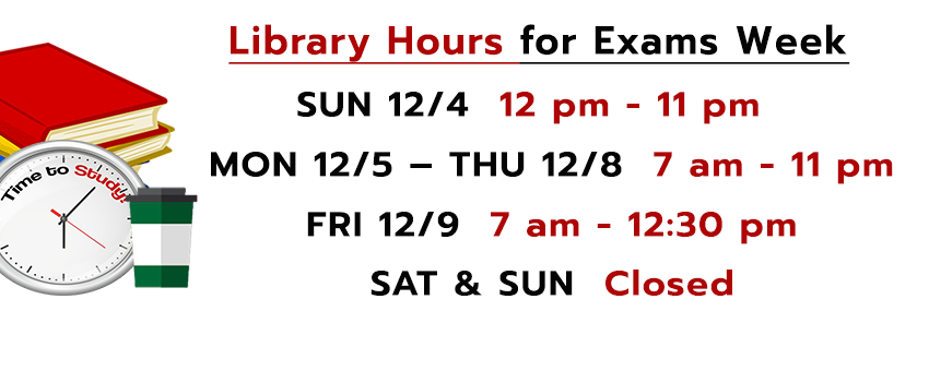 You can also view our Exams Week hours here