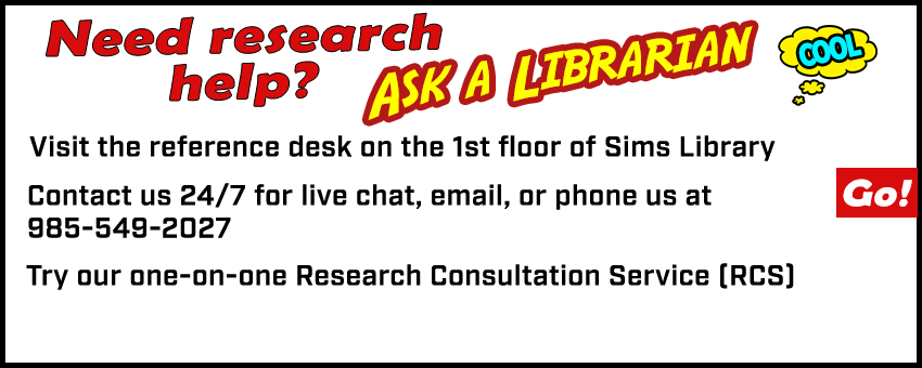 You can also view our Ask A Librarian services here