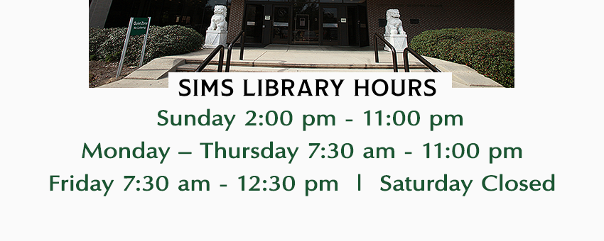 You can also view our semester hours here