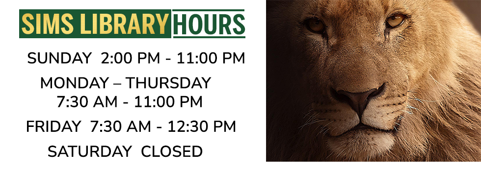 You can also view our Fall Semester hours here