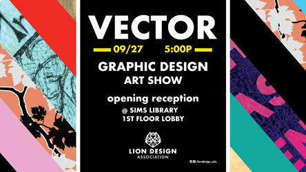 graphic design exhibit logo