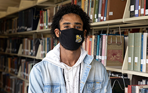Mask in the Library