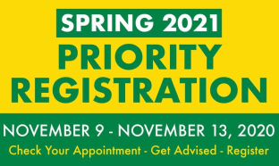 Priority Registration Spring 2021
