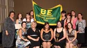 Beta Epsilon chapter members and alumni at the national Theta Phi Alpha convention