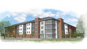 new residence hall rendering
