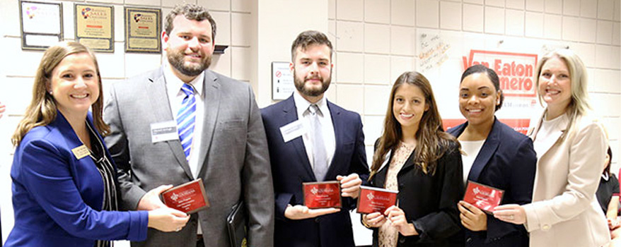 Sales Students Receiving Awards