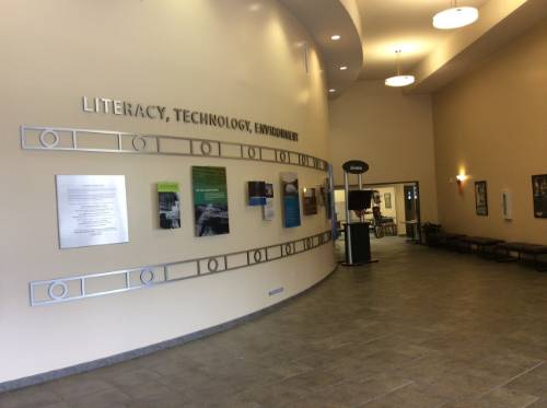 Literacy and Technology Center Wall of Memory