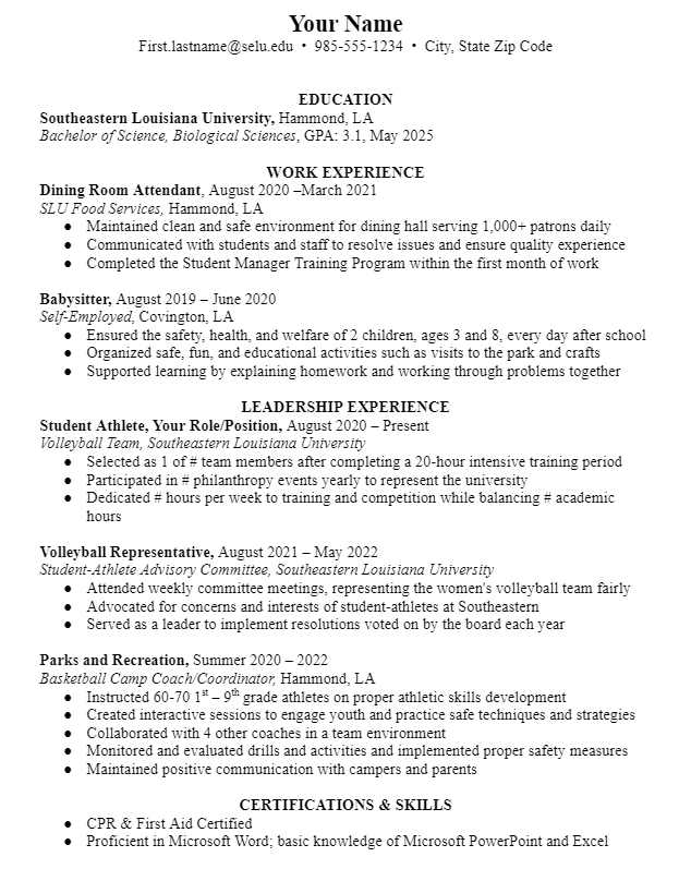 https://www.southeastern.edu/admin/career_srv/images/athlete-resume.png