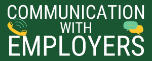 Communication with Employers Button