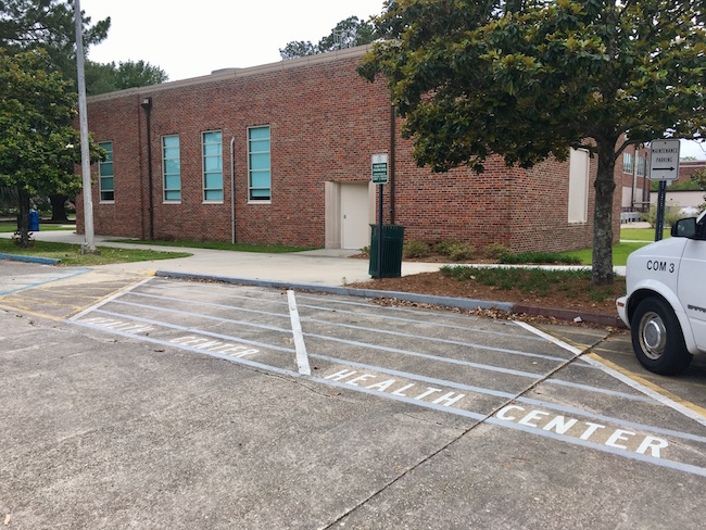 Parking at the Health Center