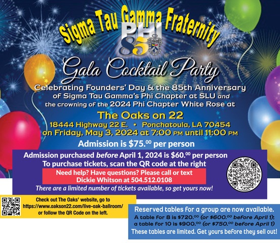 Sigma Tau Gamma Alumni Chapter Event Flyer