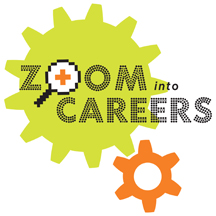 Zoom into Careers logo