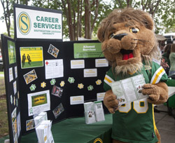 Various departments had information tables at Lionpawlooza.