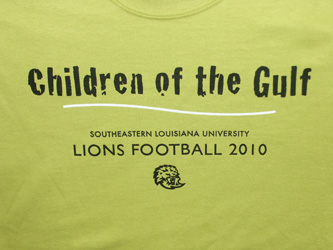 Front of Children of the Gulf shirt