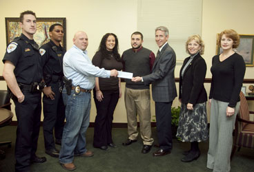 Hammond Police Union scholarship donation