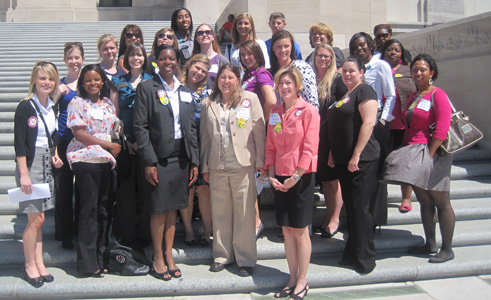 Social Work students attend Day at the Capitol