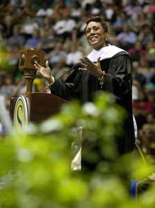 Robin Roberts addresses graduates