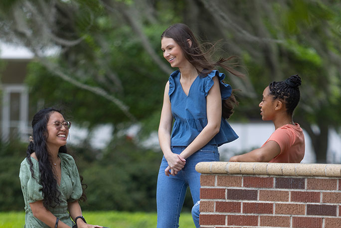Students on campus