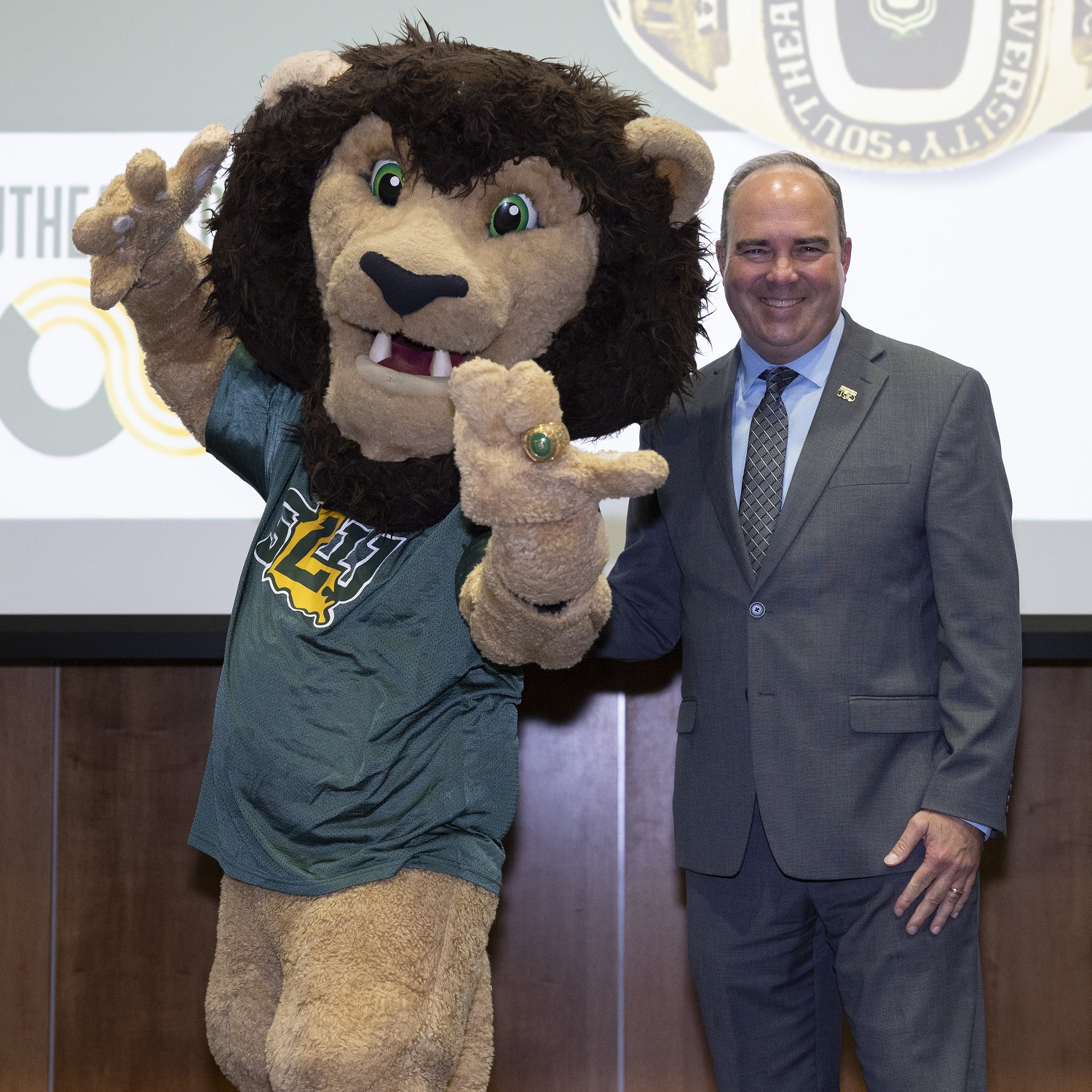 Dr. Wainwright with Roomie at Ring Ceremony