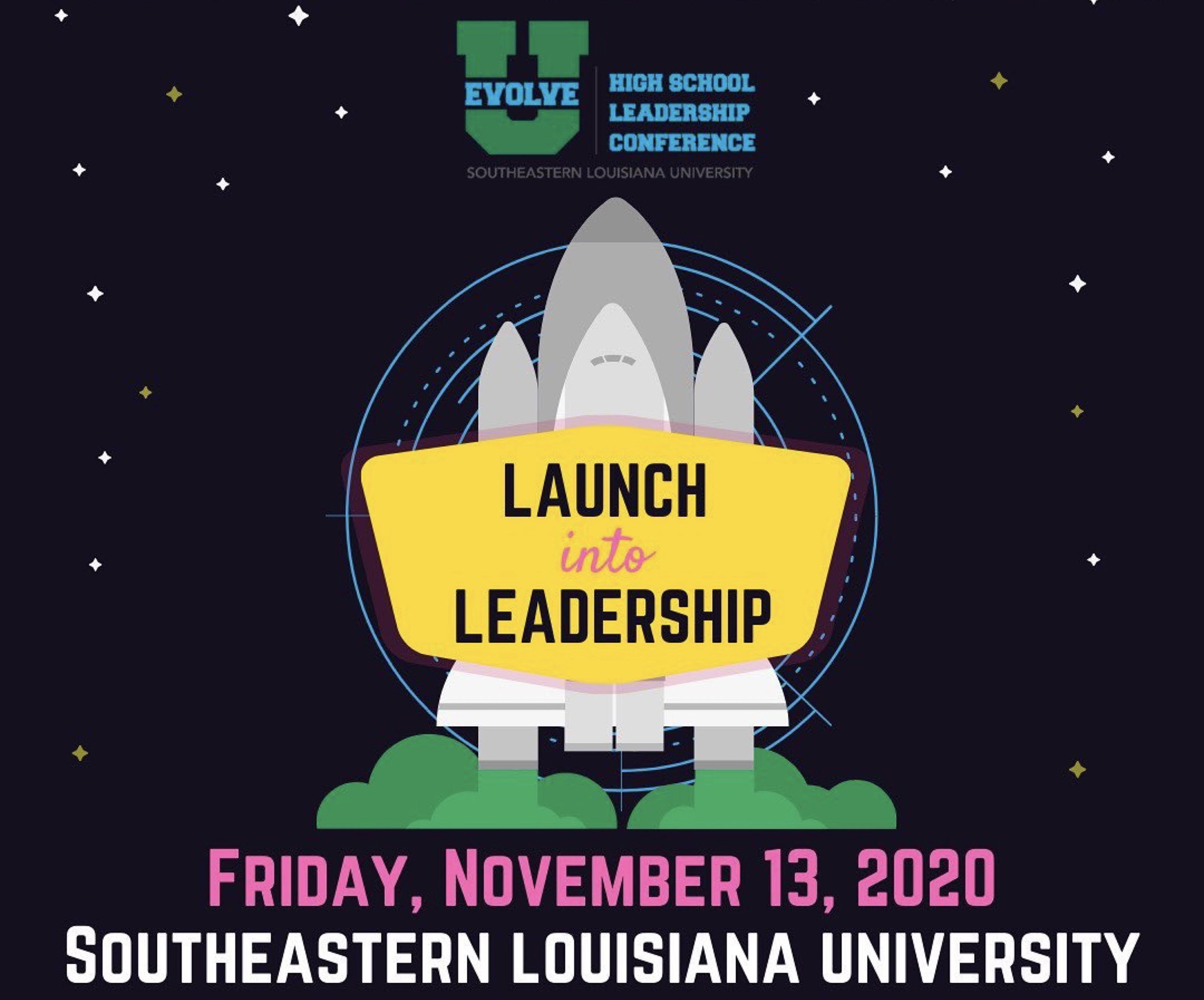 launch into leadership poster