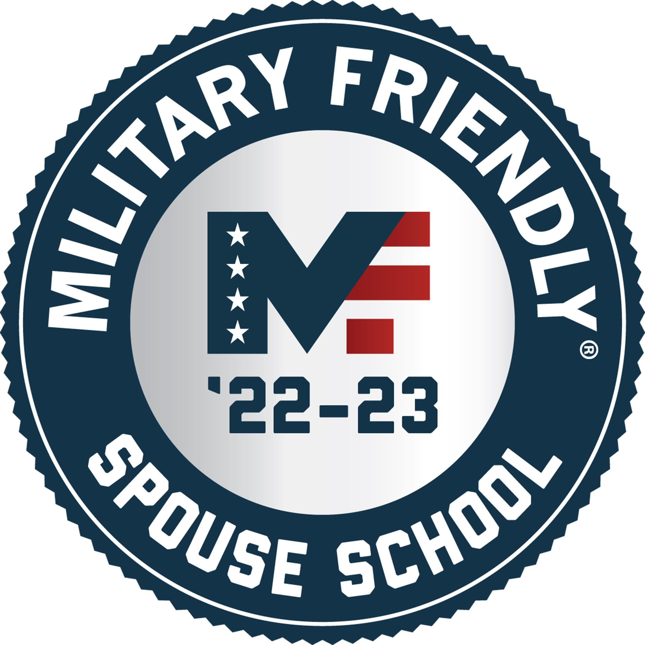 military friendly spouse school logo 22-23