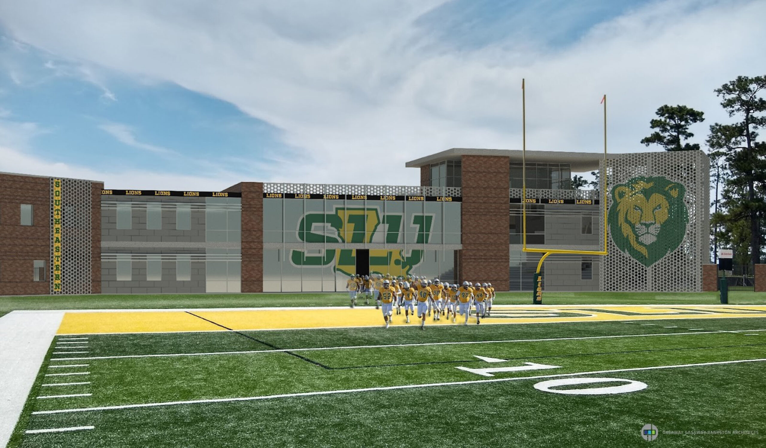 new athletic training building rendered