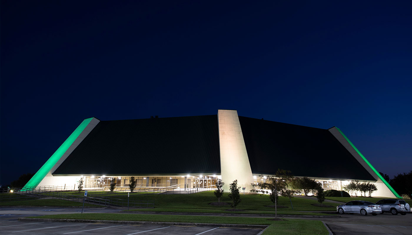 university center at night