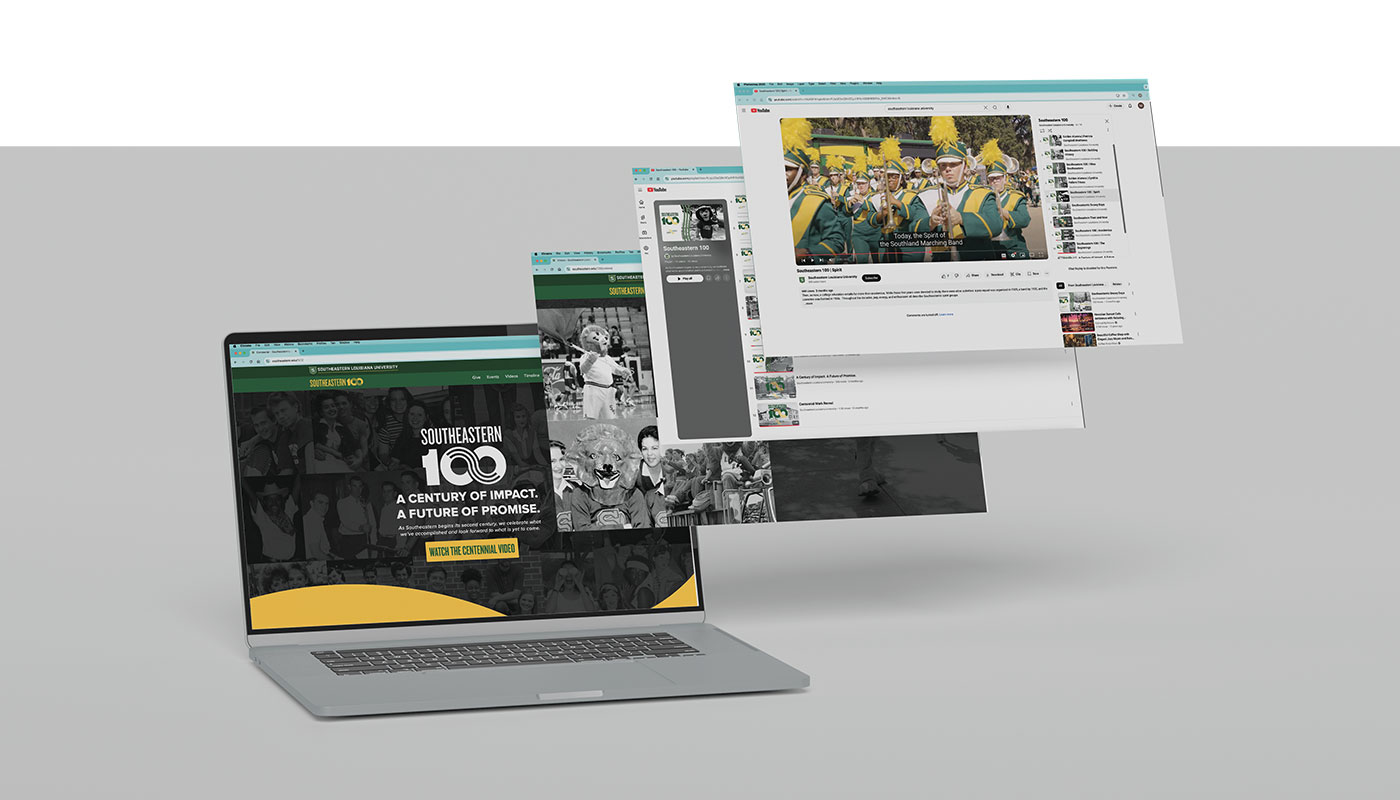 a rendering features items on the Centennial webpage