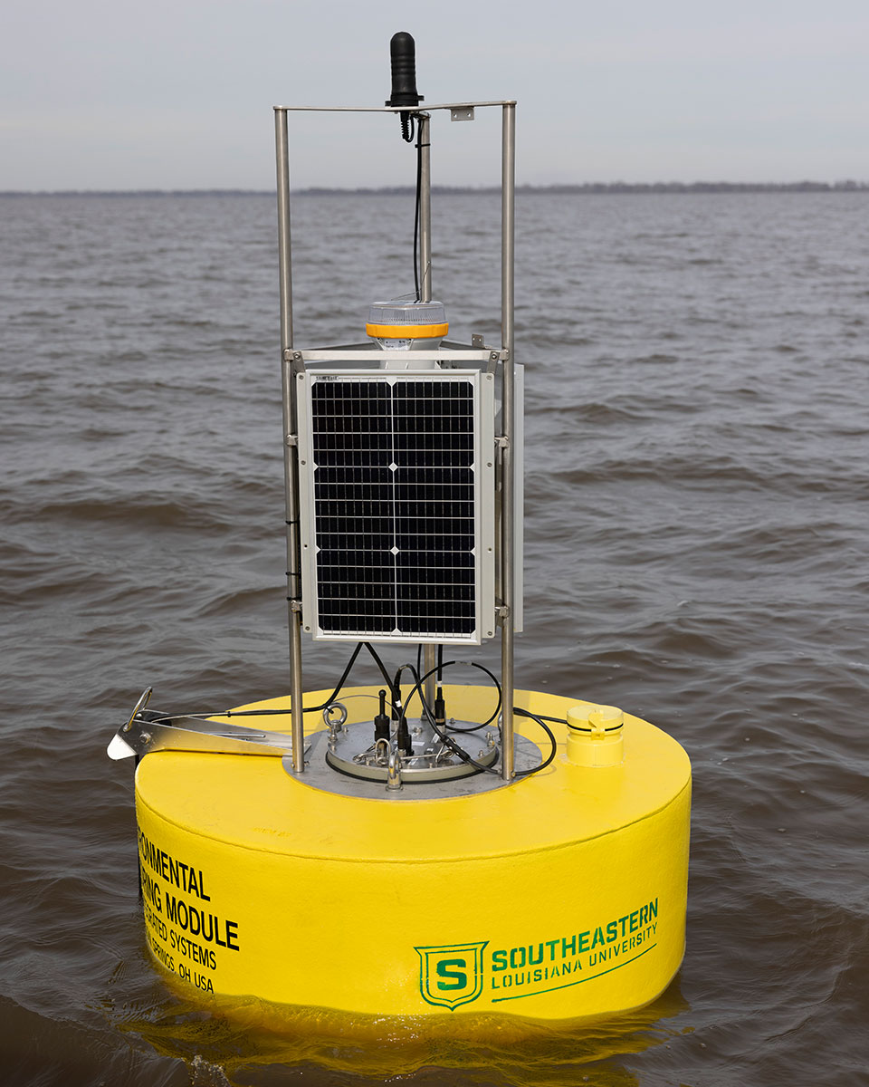 Center for Environmental Research buoy in Lake Maurepas.