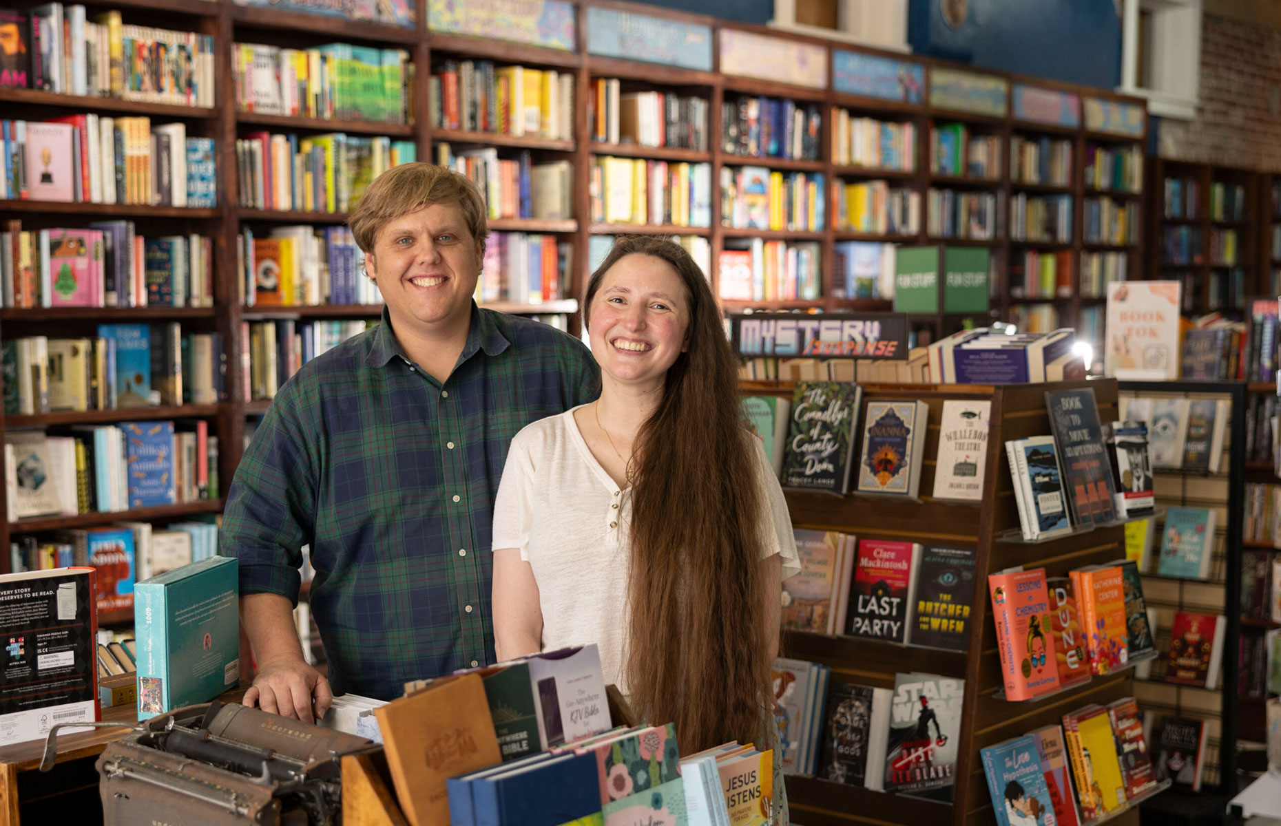 Michelle and John Cavalier at Cavalier Book House