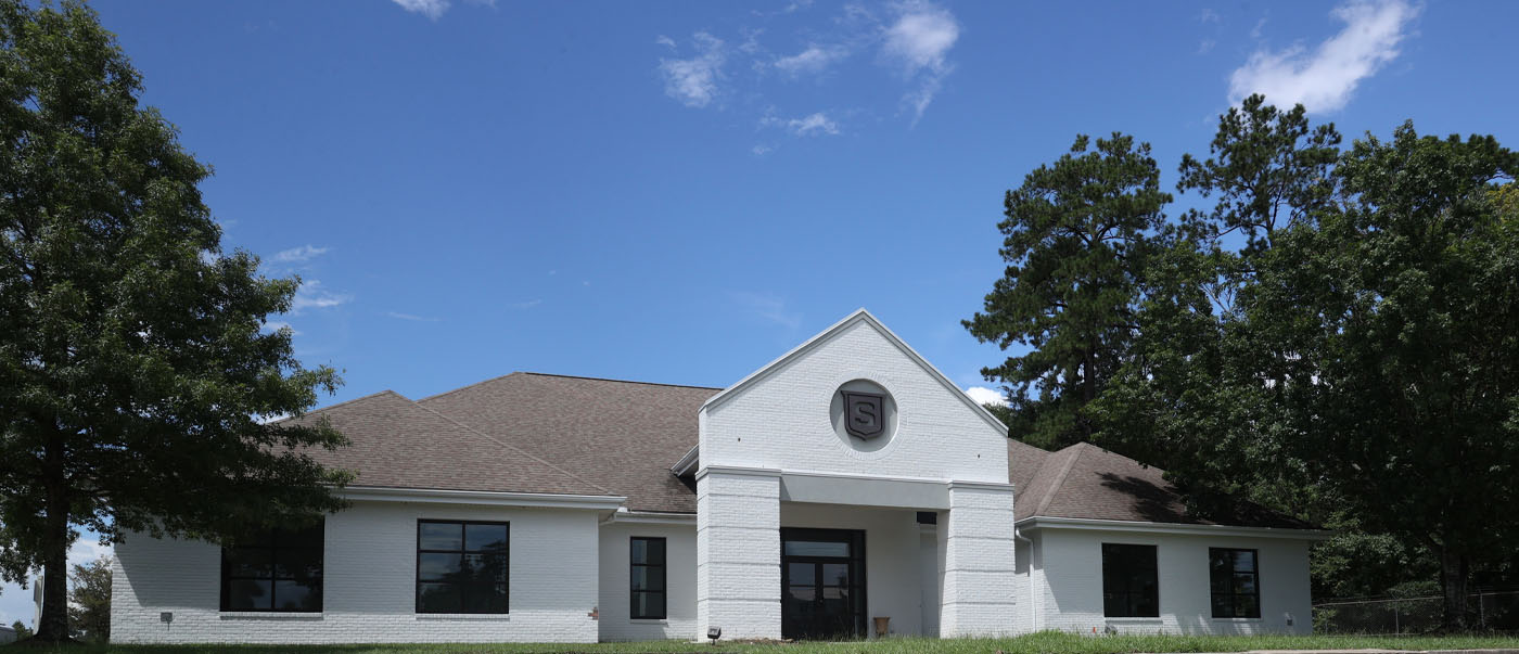 Remodeled Alumni Center outside