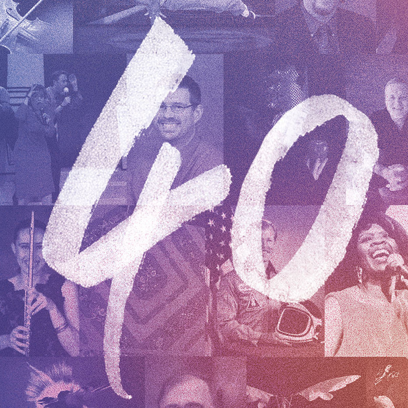 Graphic of the number 40