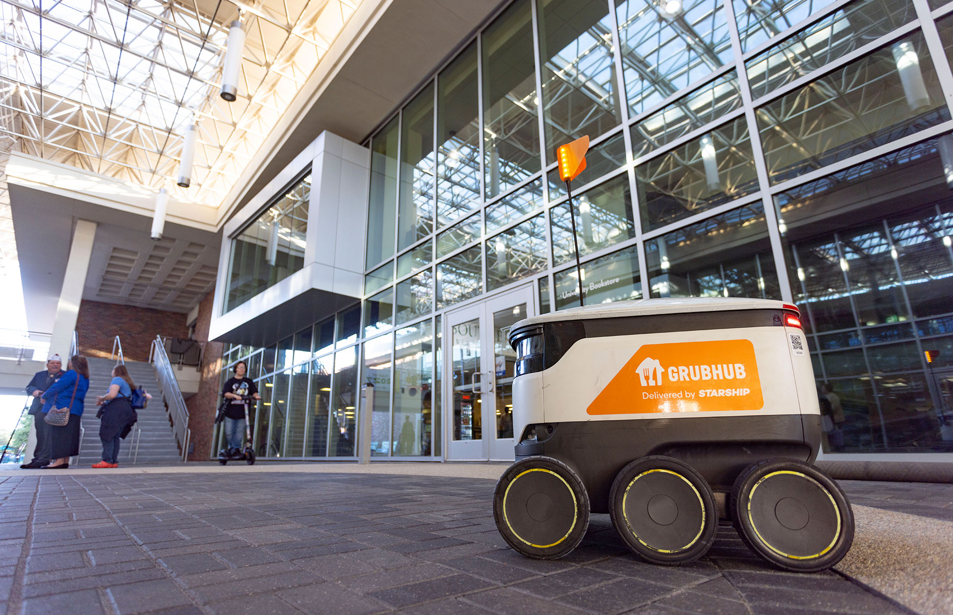 New grub hub delivery robot.