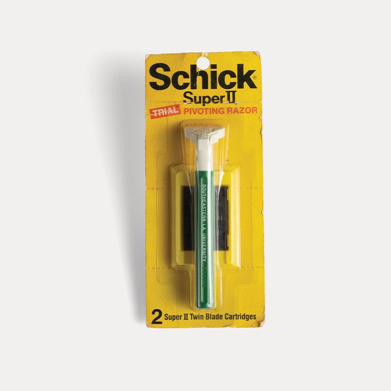 Schick Razor Given to Students During Book Pickup, 1976