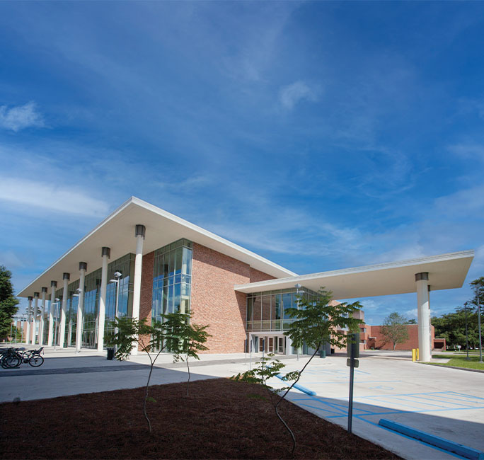 Outside of the Student Union.