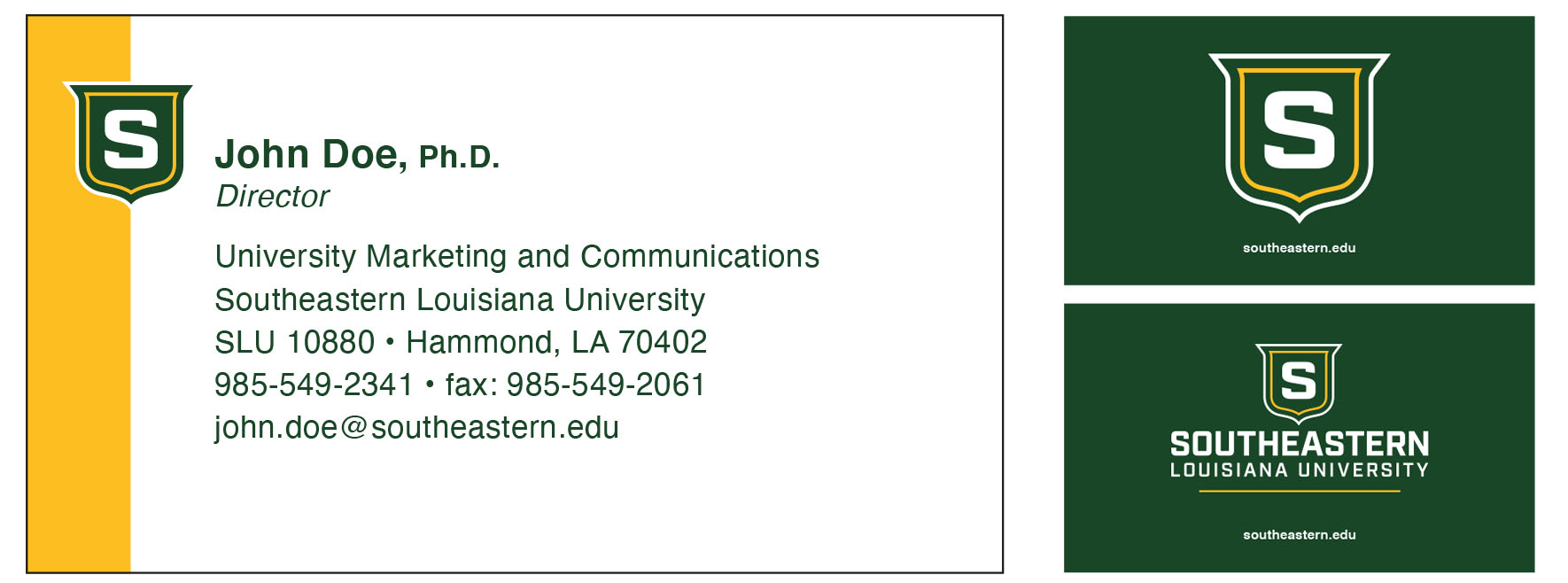 Business card example