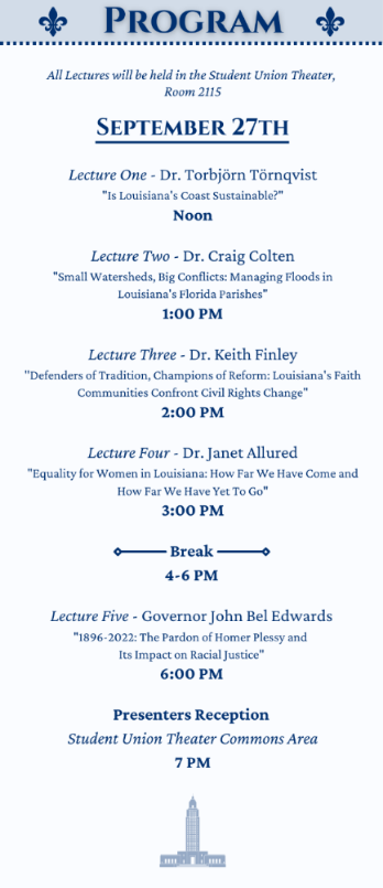 First page of the symposium program