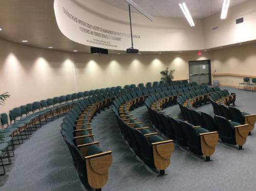 Empty conference space.