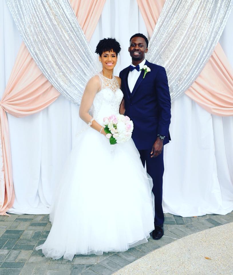wedding pic in breezeway