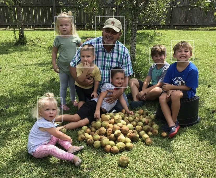 Lee and his grandchildren