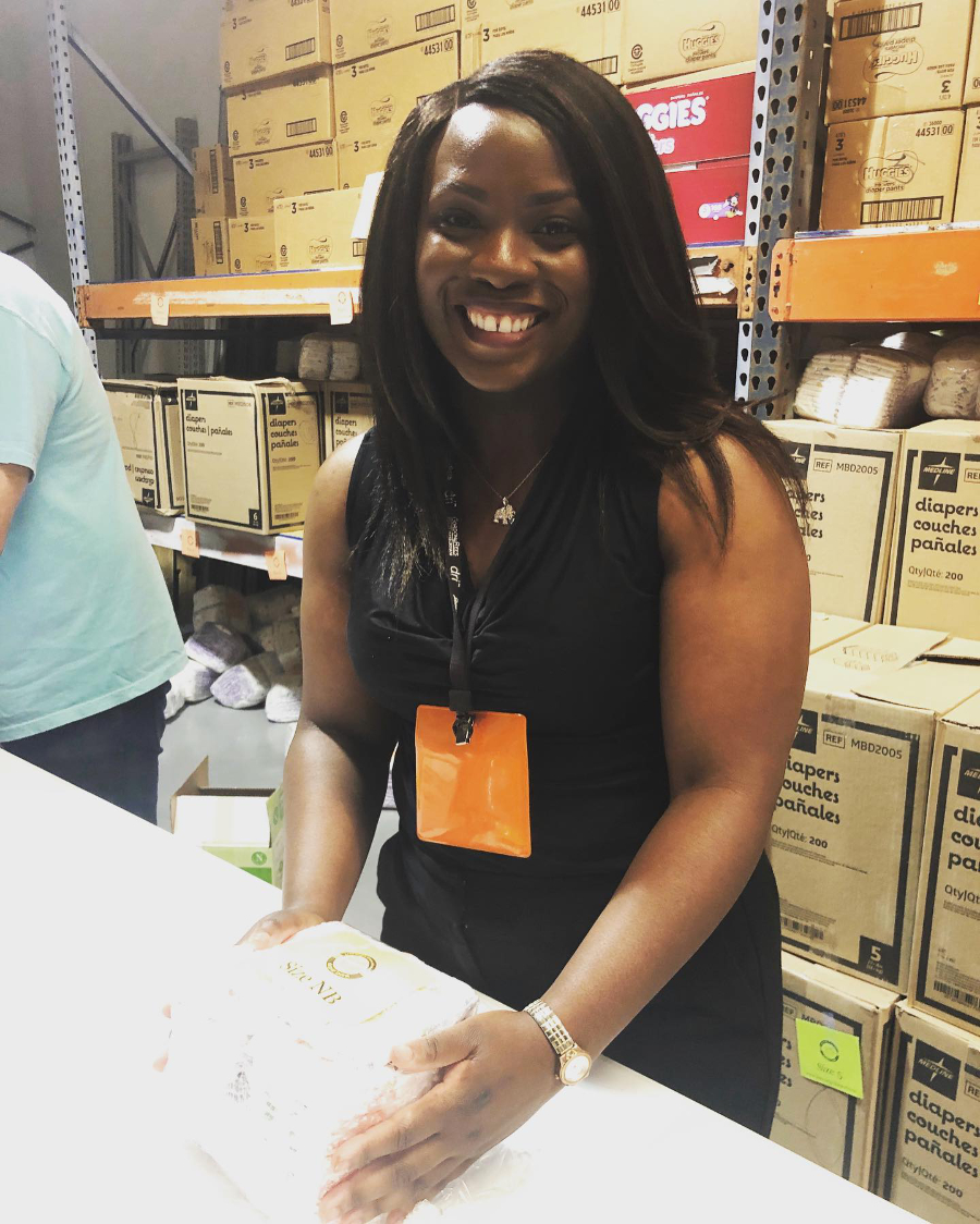 Ebony volunteering