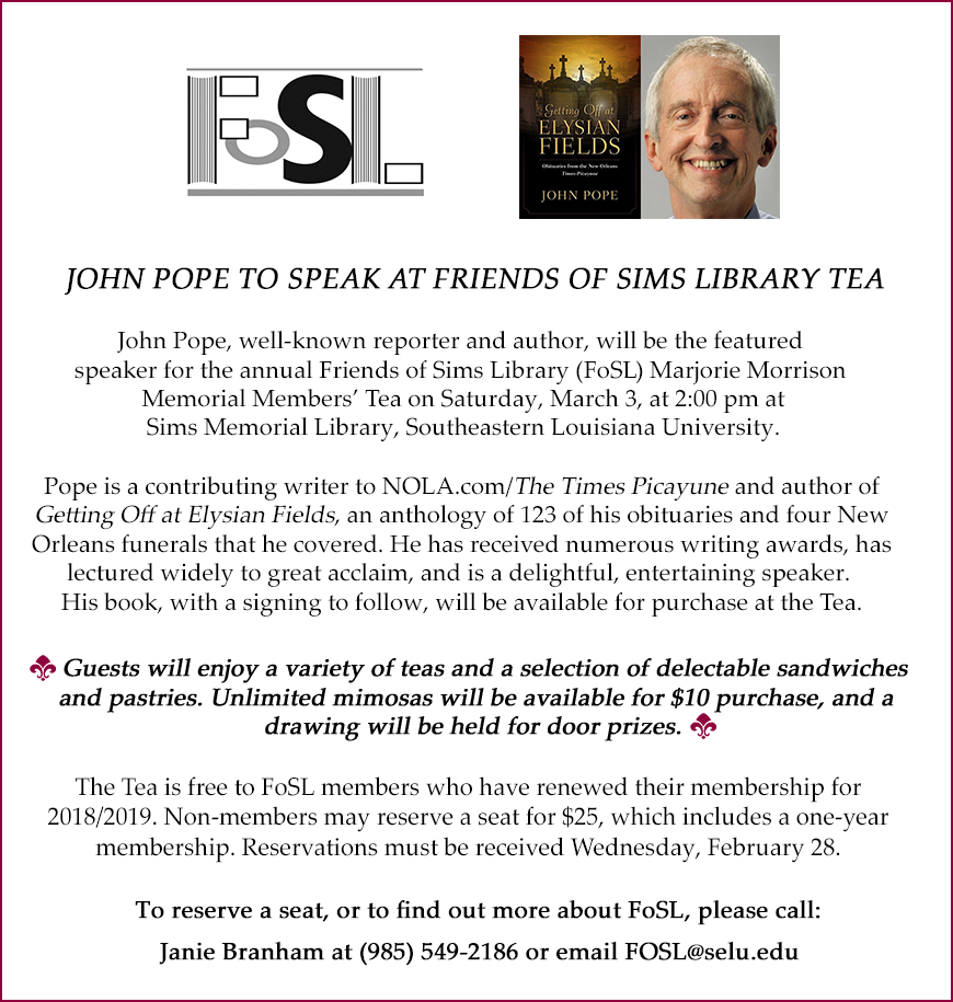 FoSL Annual Tea 2018