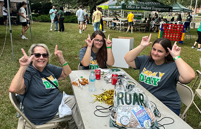 Family eating at Family Day