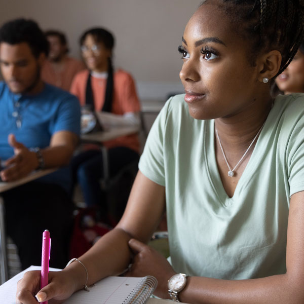 Students in class.