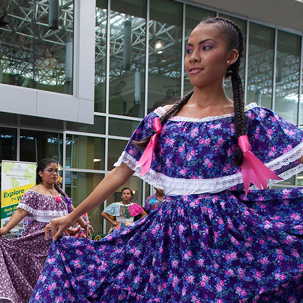 Dancers in Student Union.